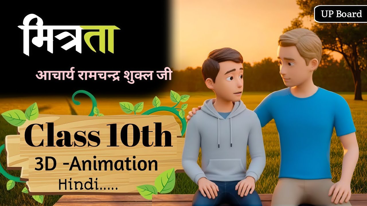 मित्रता | Mitrata class 10 Up Board hindi | Animation | Summary 