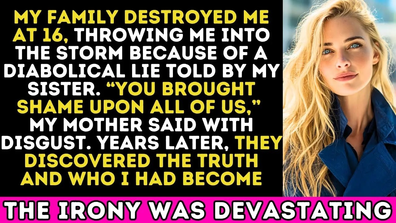 My Parents Believed Sister's Lie and Kicked Me Out, Years Later, They Found Out Who I Really Became