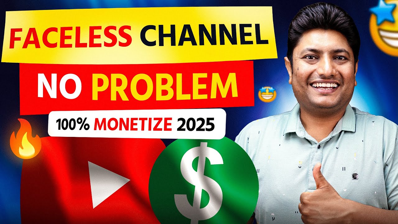 Faceless Channel? No Problem! 100% Monetization Possible in 2025! 🤑
