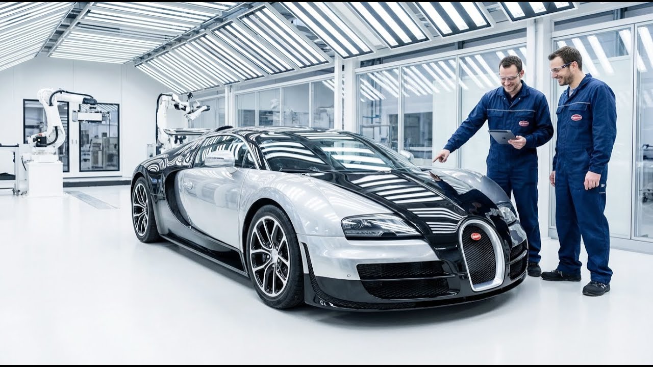 Hand-Sanding the Bugatti Veyron: Preparing the Body for Final Paint | Factory Process