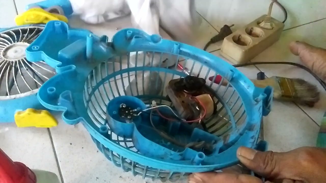MUDAH servis kipas Angin portebel cukup dengan potongan kabel langsung jadi