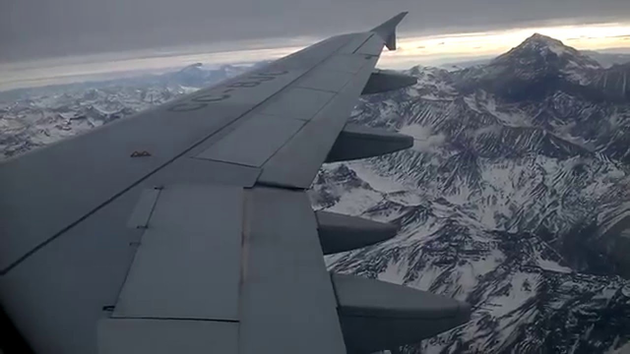 ATERRIZAJE EN SANTIAGO DE CHILE | Cruce de Cordillera de Los Andes