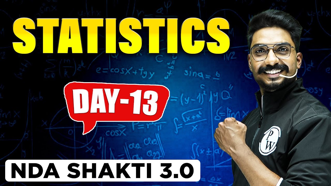 NDA Maths 2023 | Statistics | NDA CRASH COURSE