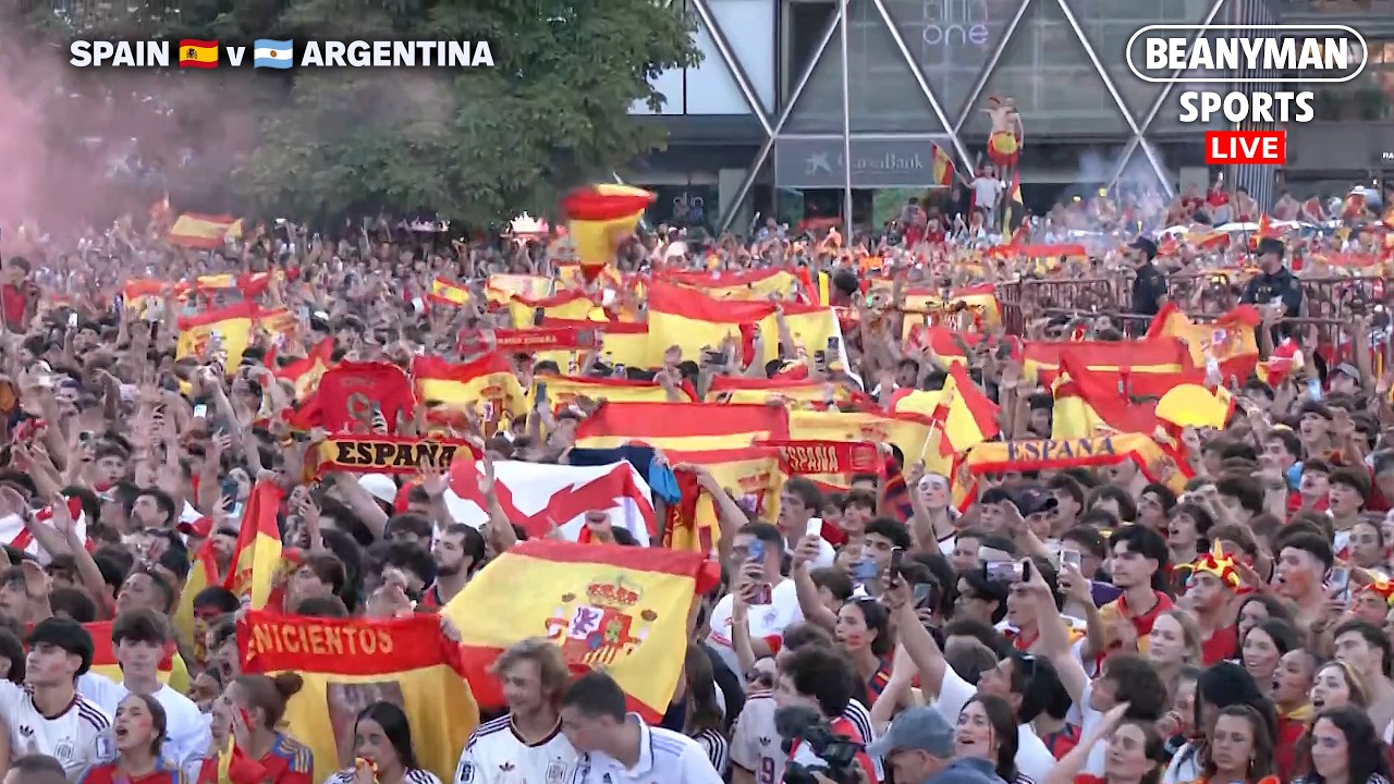 🔴 LIVE | SPAIN 🇪🇸 1-0 🇦🇷 ARGENTINA WORLD CUP FINAL WATCH PARTY! 👀 Madrid fans react to World Cup win
