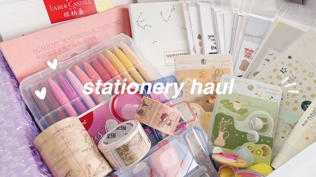 🌈 a huge stationery haul ft. stationery pal
