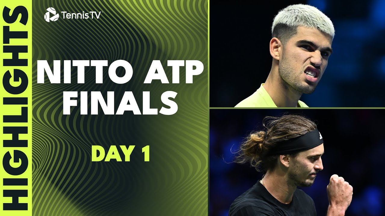 Alcaraz Faces De Minaur; Zverev vs Shelton | Nitto ATP Finals Day 1 Singles Highlights