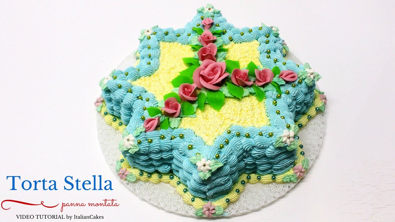 Come Decorare TORTE DI COMPLEANNO con panna montata - Torte italiane