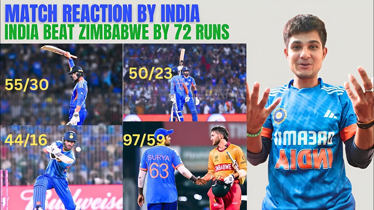 IND🇮🇳 vs Zim🇿🇼 l India🇮🇳 Records It's Highest Score 😱 In T20 World Cup l Match Reaction by India 