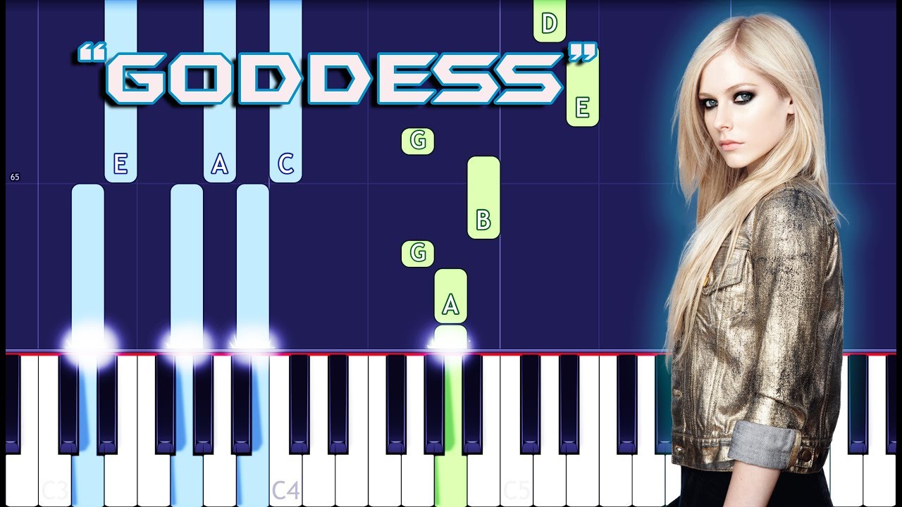 Avril Lavigne - Goddess Piano Tutorial EASY (Piano Cover)