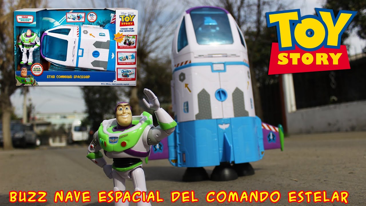(ESPAÑOL) Toy Story Buzz Lightyear Nave Espacial Del Comando Estelar Mattel Reseña Review