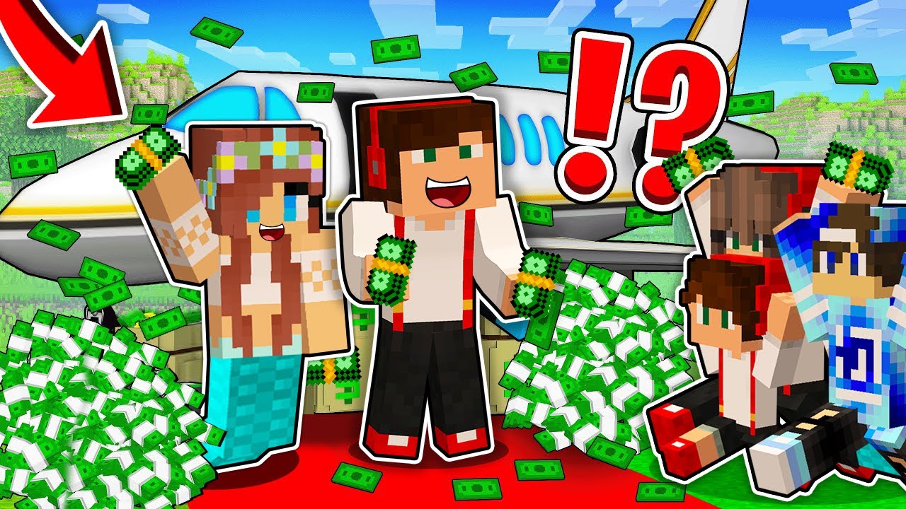 ZOSTALIŚMY MILIARDERAMI I KUPUJEMY ODRZUTOWIEC W MINECRAFT?! GPLAY & LUMI