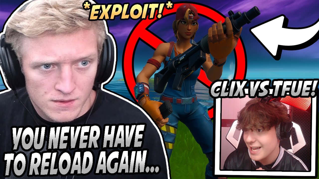 Tfue Shows *NEW* GLITCH That Makes You NEVER Have To RELOAD! Clix VS Tfue Gets TOXIC! - Fortnite