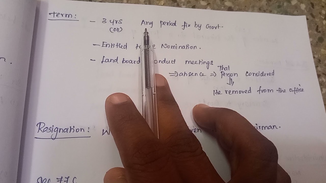 The Tamilnadu Land Reforms Act 1961 (part V)fixation of ceiling on land act