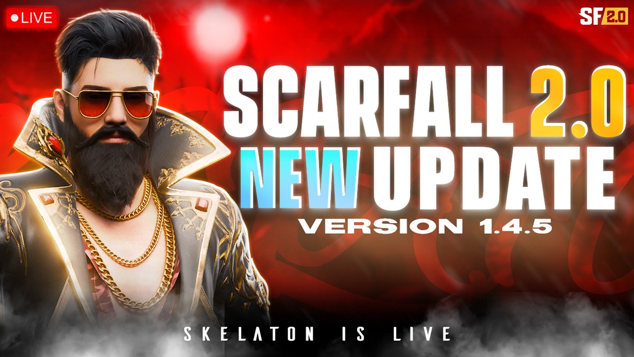 🔴SCARFALL 2.0 LIVE | FINALLY NEW UPDATE⚡| SKELATONTV @ScarFall2.0​