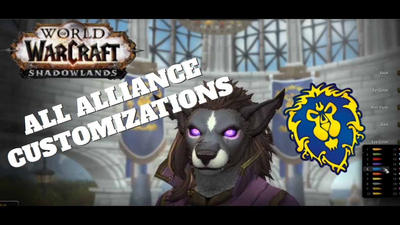 Alliance Races Shadowlands Customization