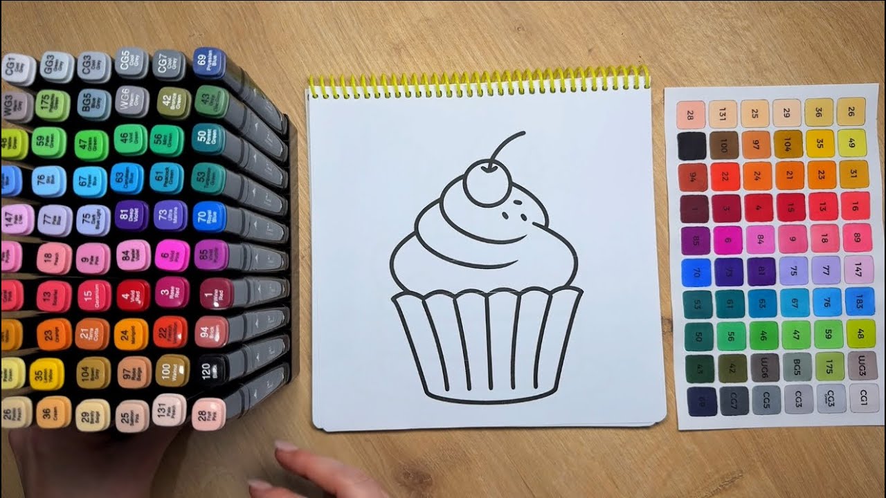 Satisfying Sweet Coloring | ASMR & Calm 🧁🍒