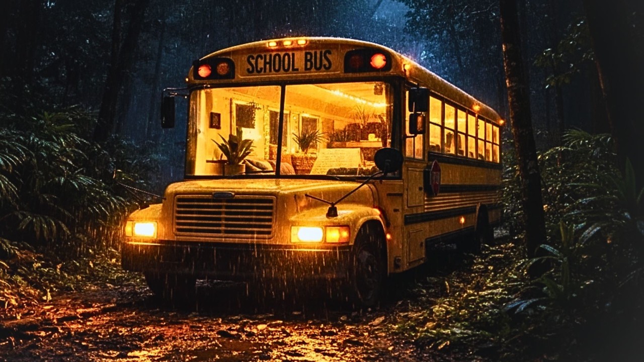Abandoned Bus Transformed Into an Incredible Jungle Home – Full ASMR Transformation