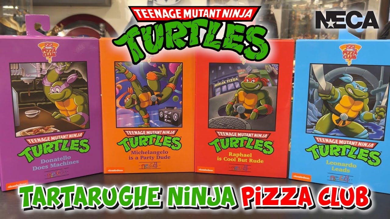 TEENAGE MUTANT NINJA TURTLES PIZZA CLUB! 🍕 ACTION FIGURE by NECA!