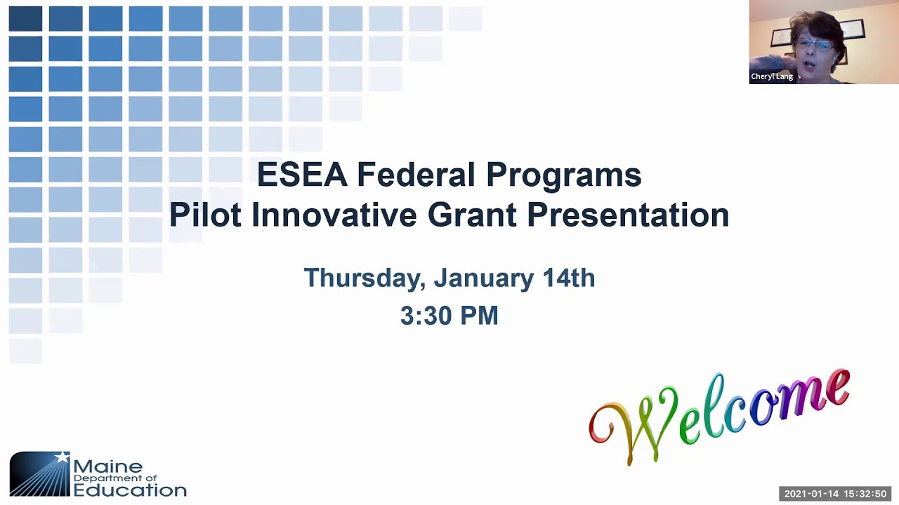 Innovative Grant Pilot Application Training