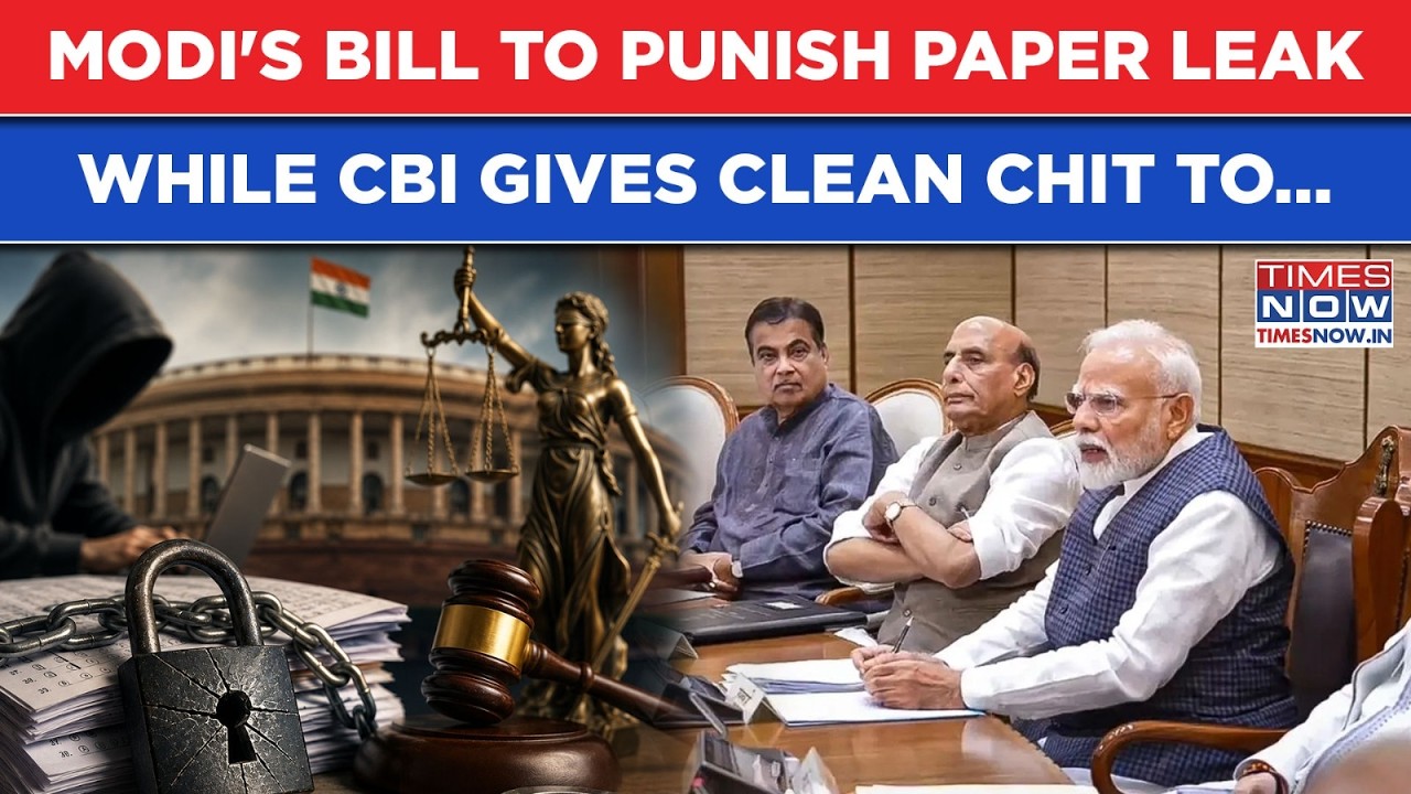Modi's Bill To Punish Paper Leak As CJP, Students Protest: Parliament To Back While CBI Finds...?