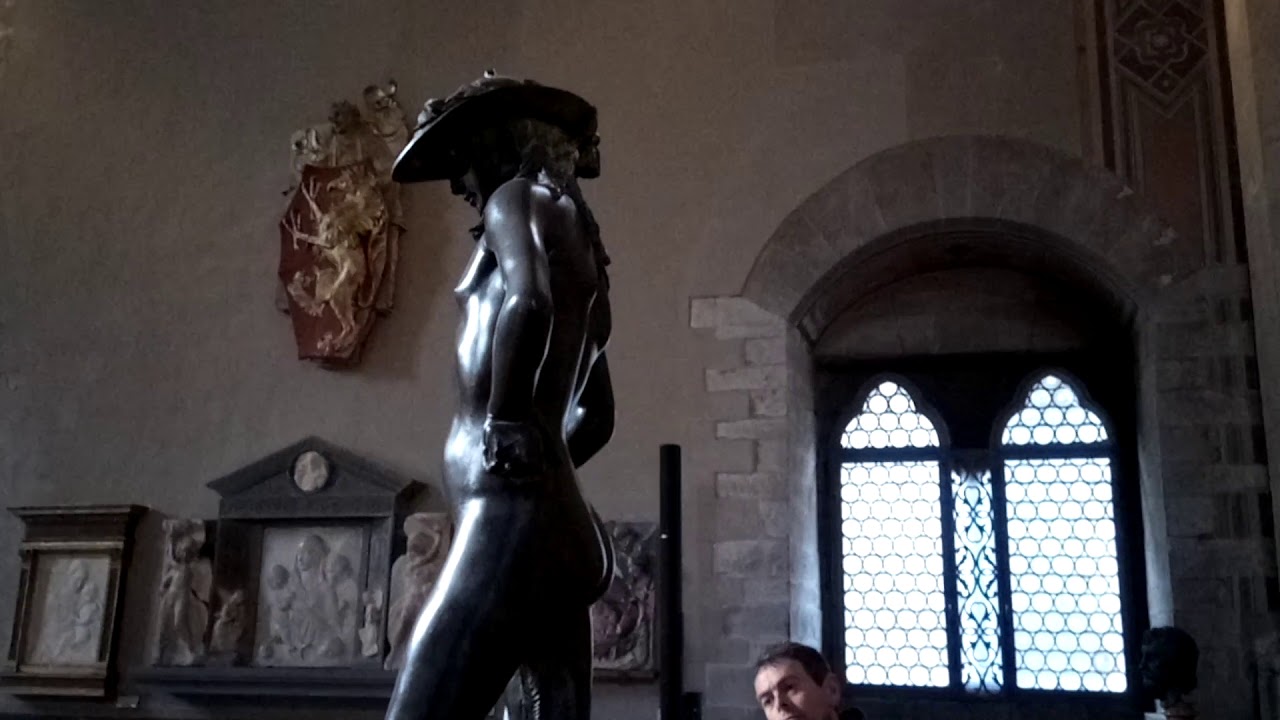 Donatello's David in the Bargello museum in Florence
