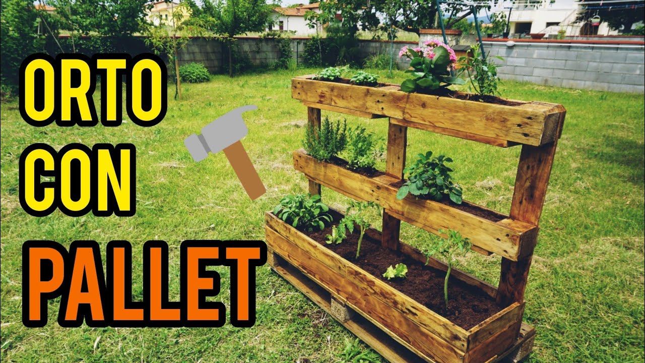 ORTO VERTICALE con 2 pallet, FAI DA TE per balcone