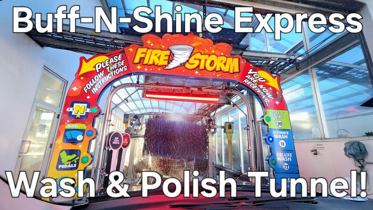 Buff-N-Shine Express Car Wash - Peco Wash & Polish Tunnels!