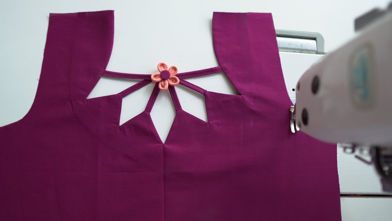 Simple and creative neck design for sewing lovers