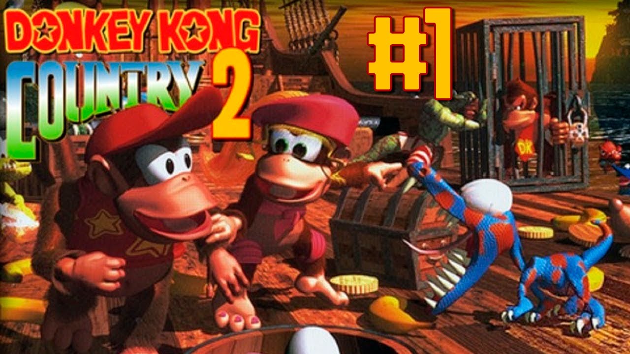 A aventura recomeça de novo com o Diddy em Donkey Kong Country 2!