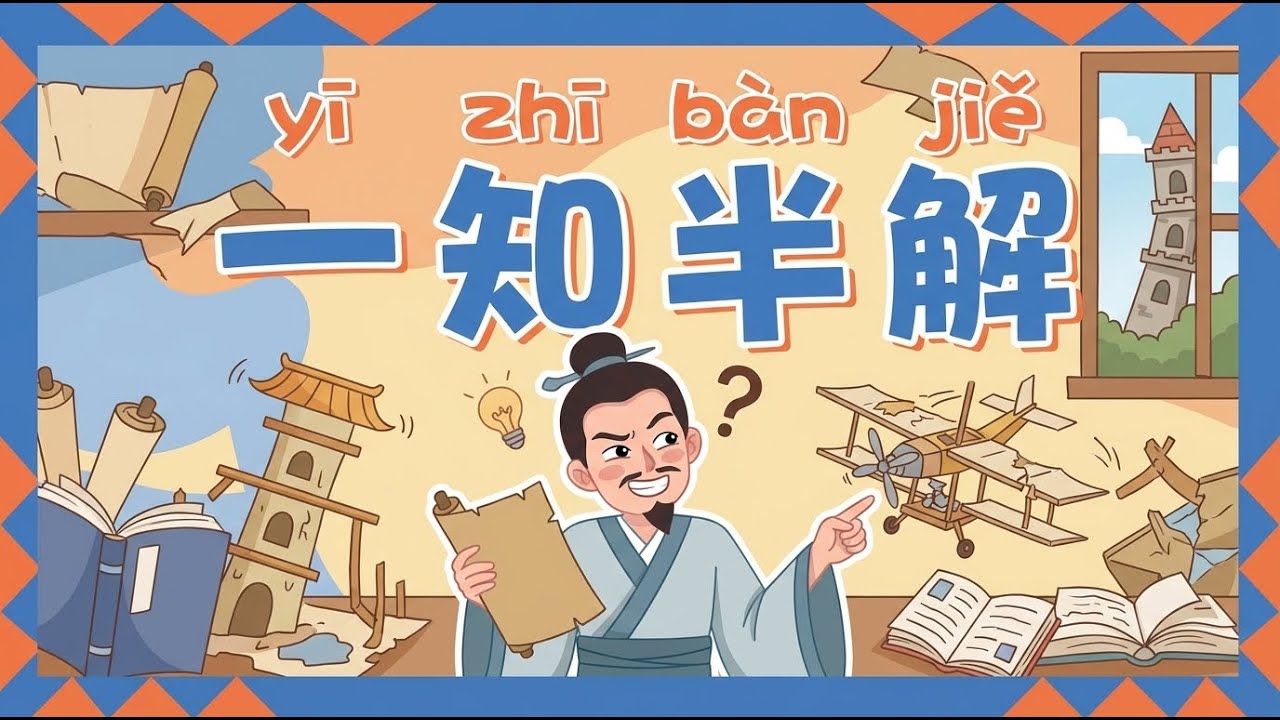 一知半解 (yī zhī bàn jiě) | 每天成语