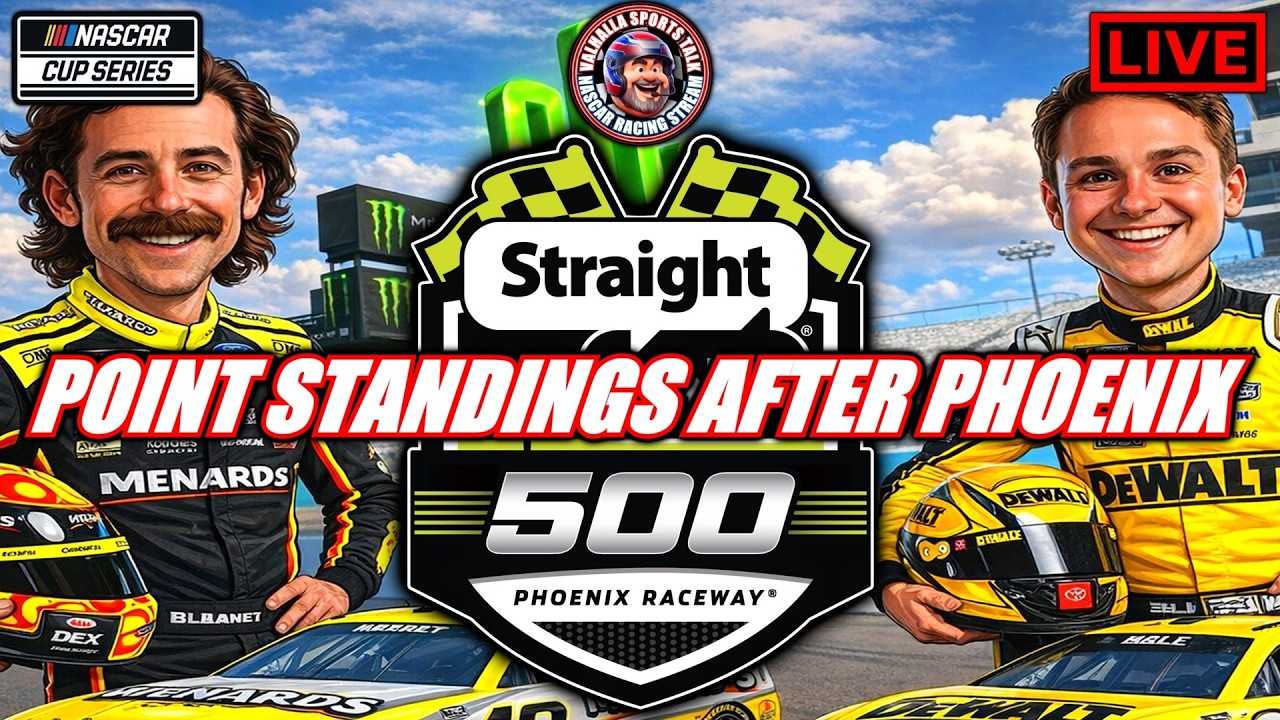 🏁ТАБЛИЦА РЕЗУЛЬТАТОВ NASCAR Cup Series после гонки Straight Talk 500 на трассе Phoenix Raceway.