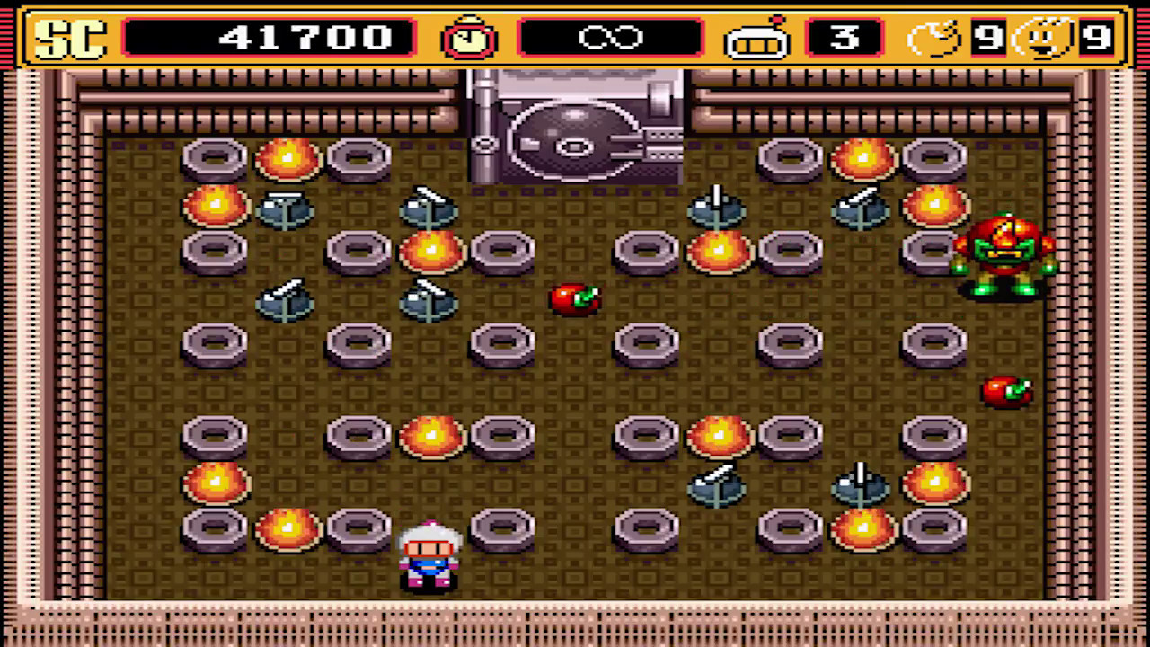 Super Bomberman 2: Normal Game: Level 2-7 to 2-8 (Golem Bomber & Breast Fire)