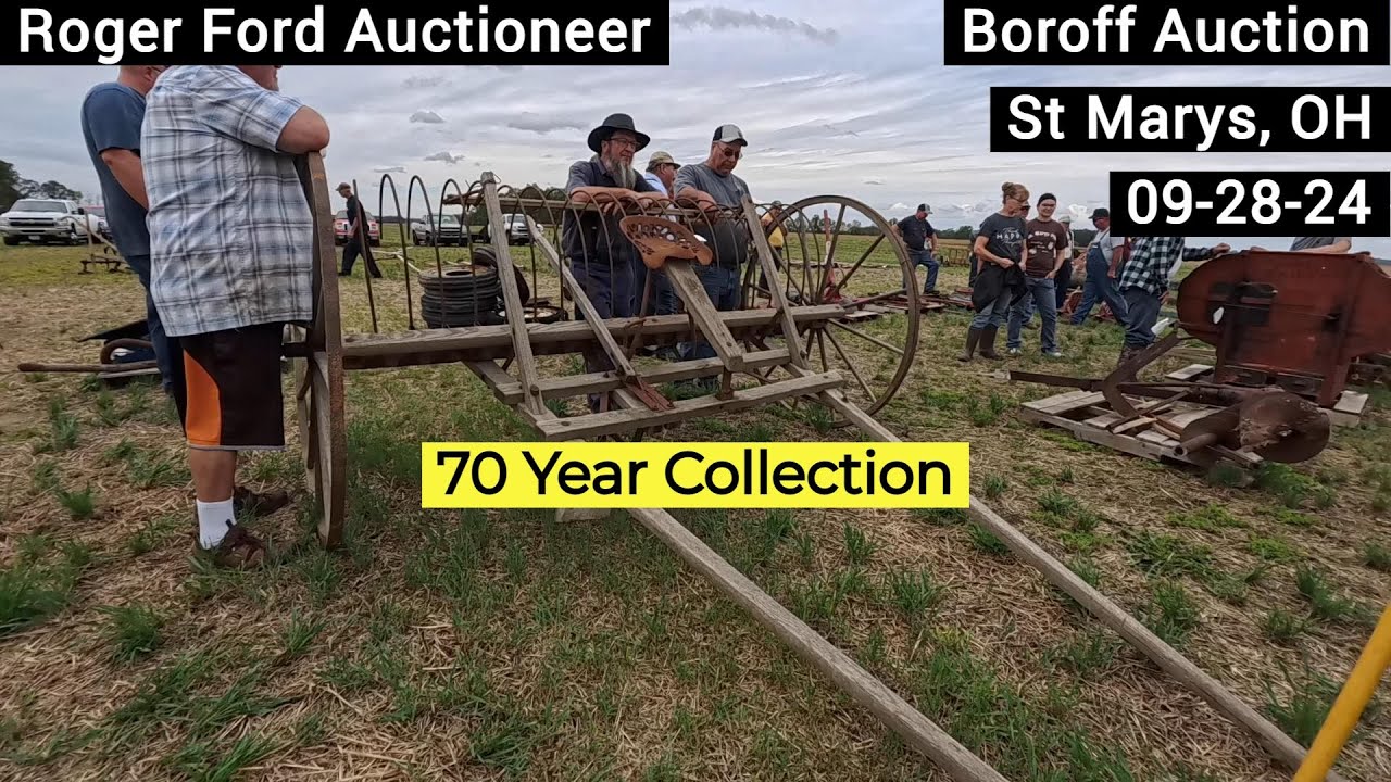 Results - Old 3 Point Farm Equipment - Antique Horse Drawn Farm Equipment - Boroff Auction 09-28-24