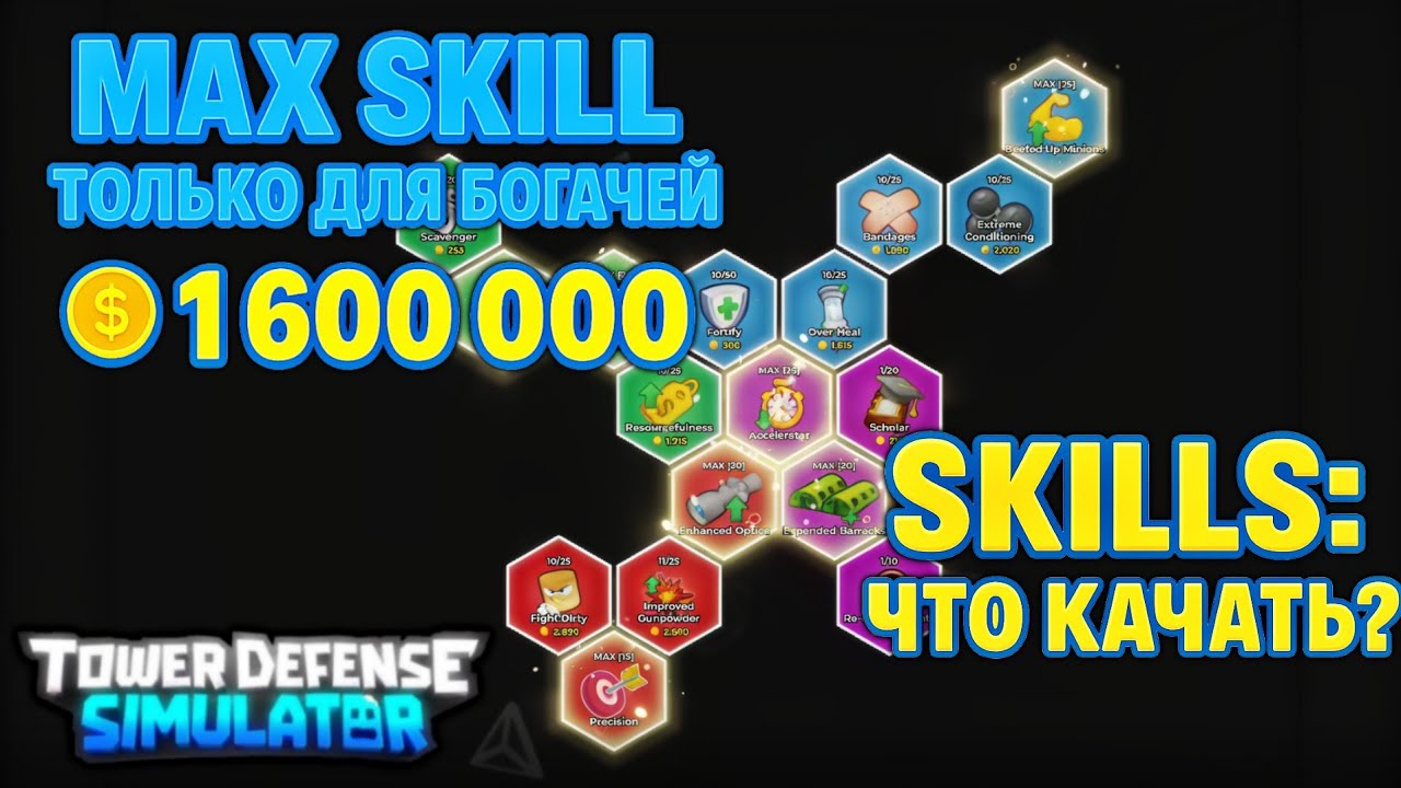 🌳 ОБНОВЛЕНИЕ TDS: ДЕРЕВО НАВЫКОВ &mdash; Как работает Skill Tree в Tower Defense Simulator? | Roblox TDS