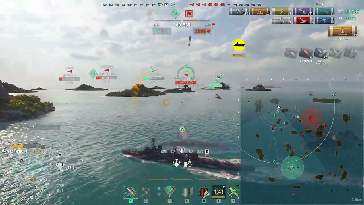 World of Warships 4 vs 10 comback