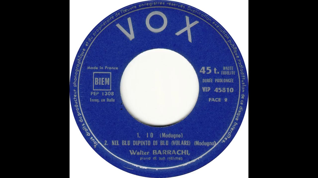 Walter Barrachi - Nel Blu Dipinto Di Blu