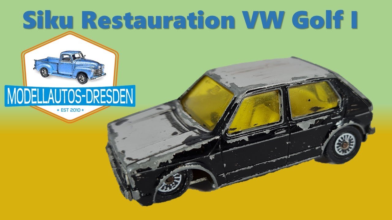 Siku Restauration #131 VW Golf I Maßstab 1:55 Modellauto No. 1033