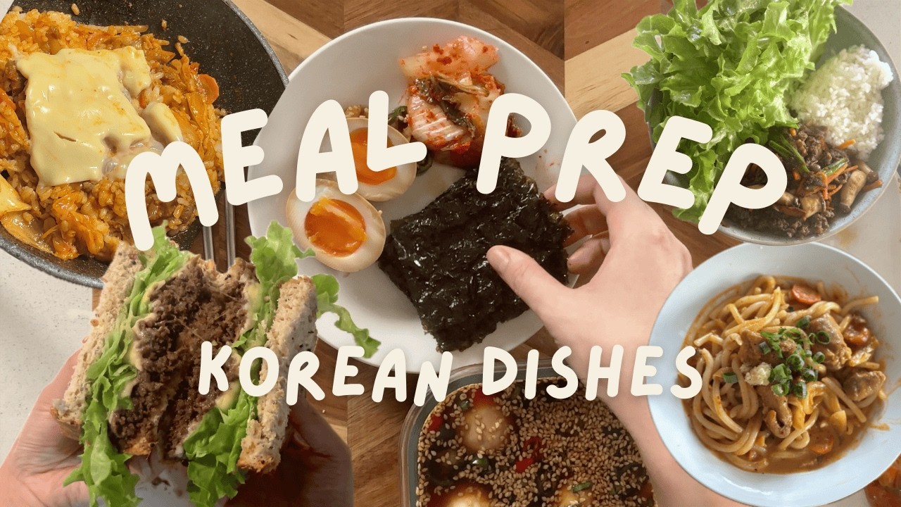 I only ate Korean dishes for a week and here’s what I prepped