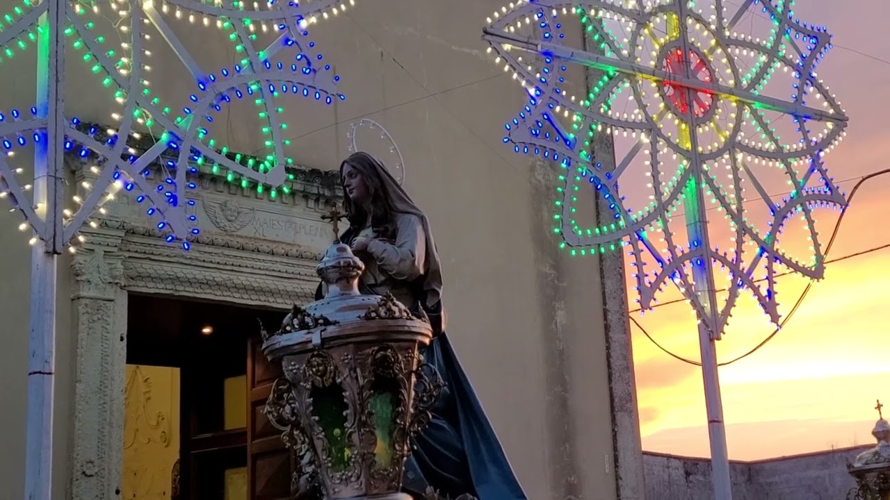 Martignano (Le) avvio processione Madonna dei Fiori, 29 maggio 2022