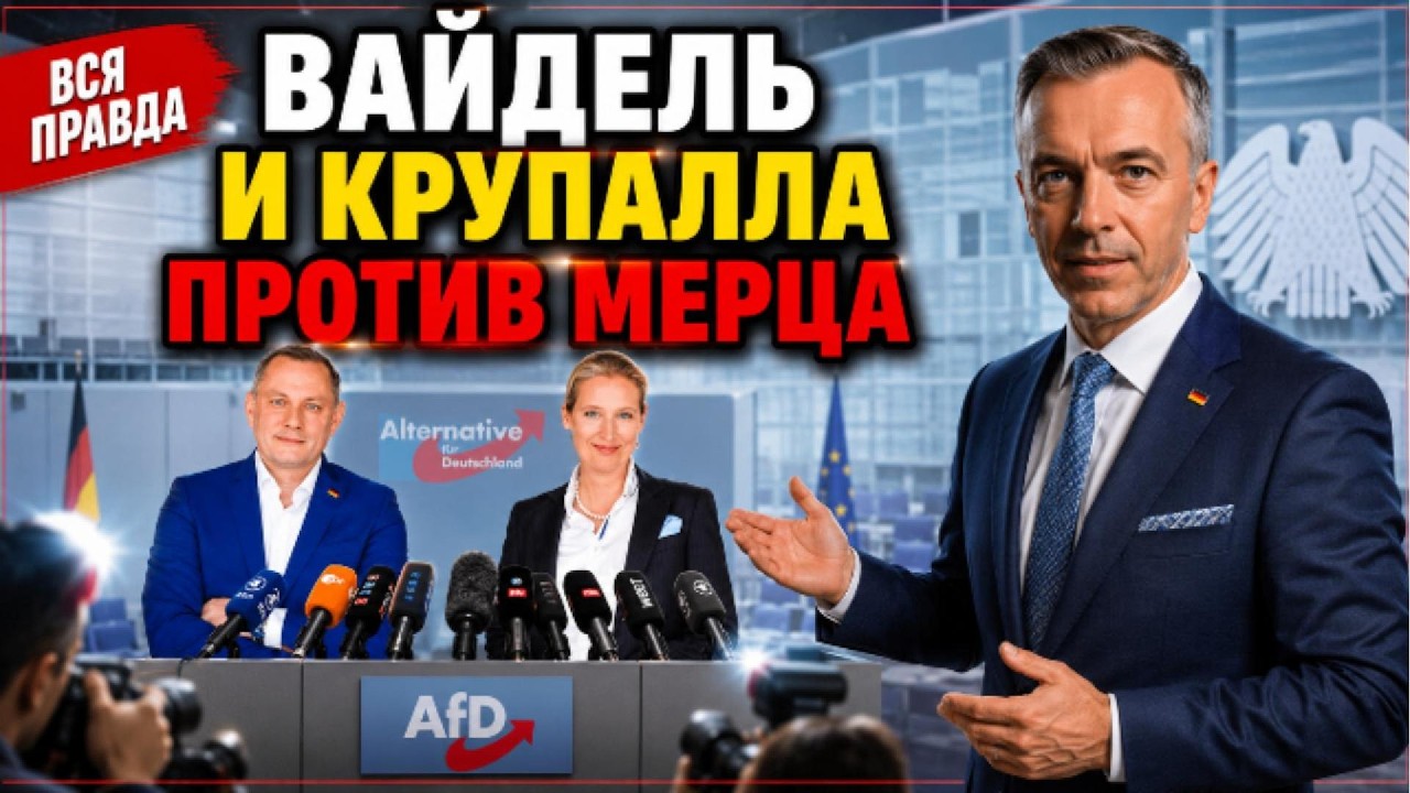 Вайдель и Крупалла разнесли Мерца: вся правда о провале власти на одной пресс-конференции 2026