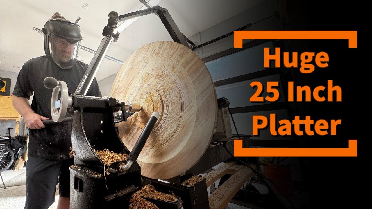 Woodturning - I Maxed Out My Lathe!!
