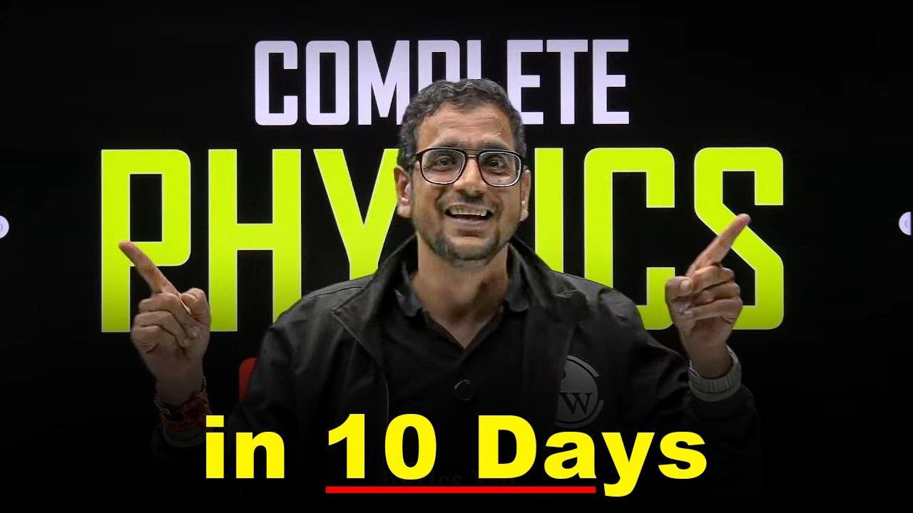 @PWJEE-Official Complete PHYSICS in just 10 Days🔥 || MST Sir