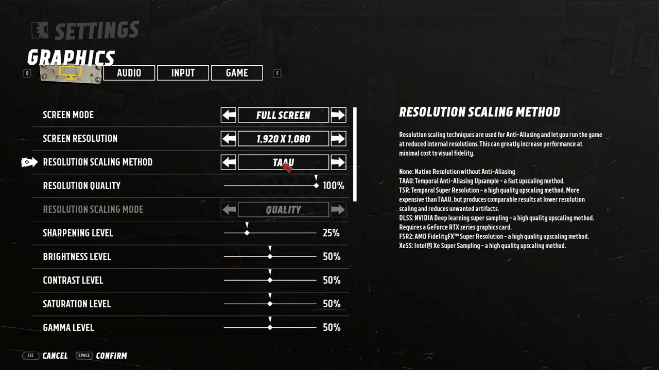 Warhammer Speed Freeks Change resolution scaling method