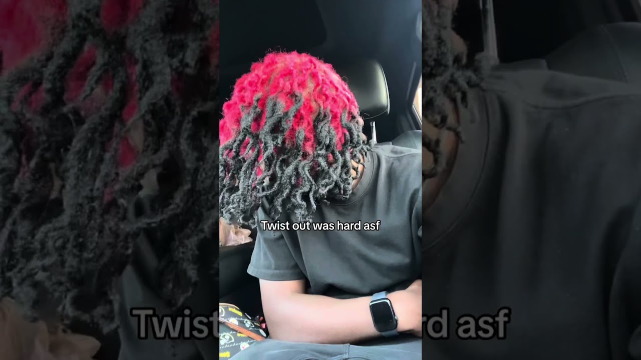 1 year Reverse ombre dread journey