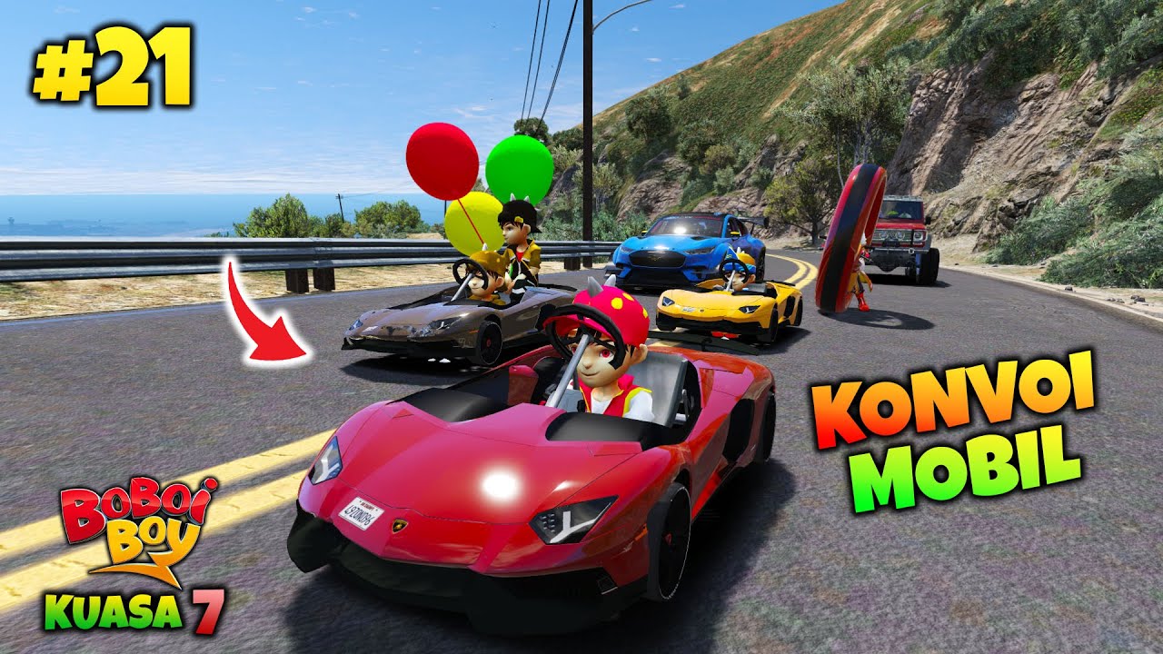 KONVOI MOBIL BOBOIBOY - GTA 5 MOD