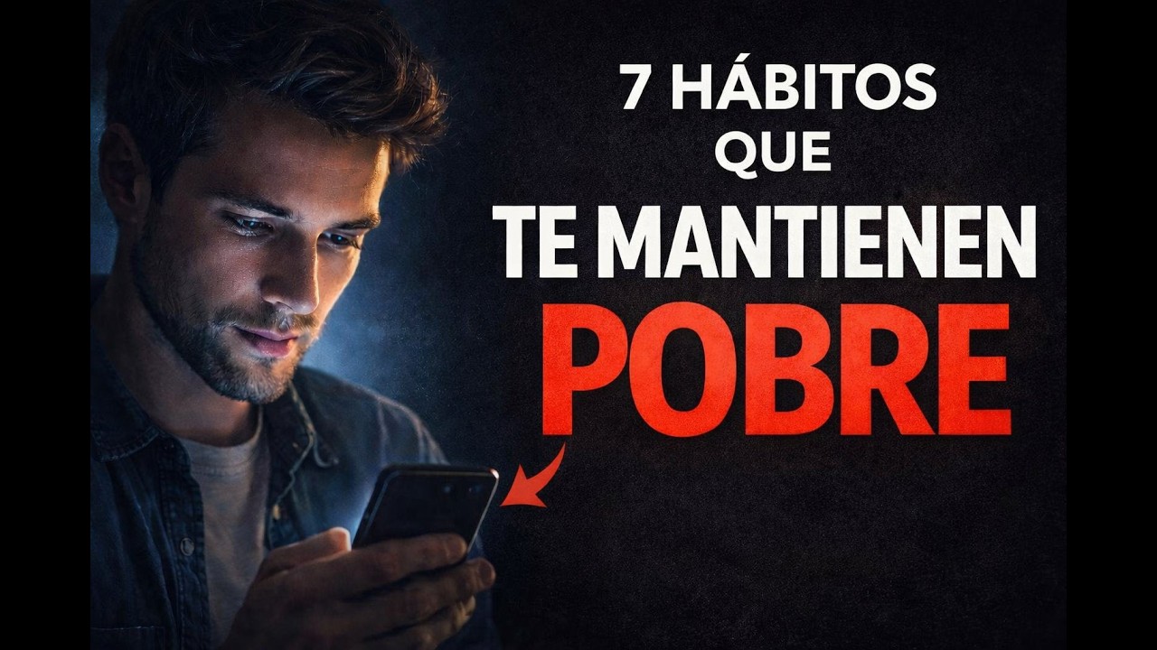 Los 7 hábitos que te mantienen pobre (aunque no lo parezca)
