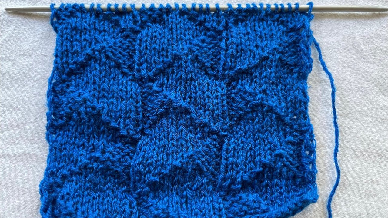 Very Simple And Pretty Shadow Knitting Pattern For All Projects | Grany’s Ashiana 