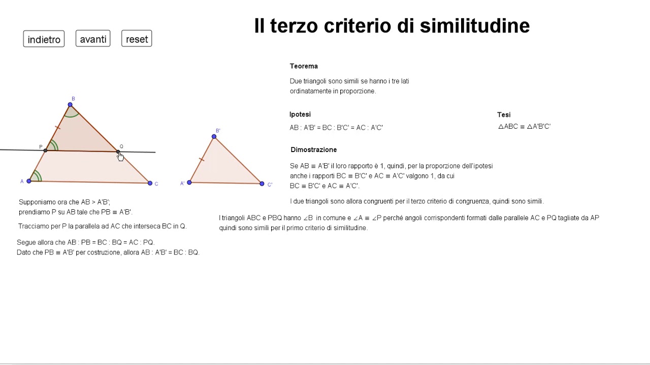 3° criterio di similitudine