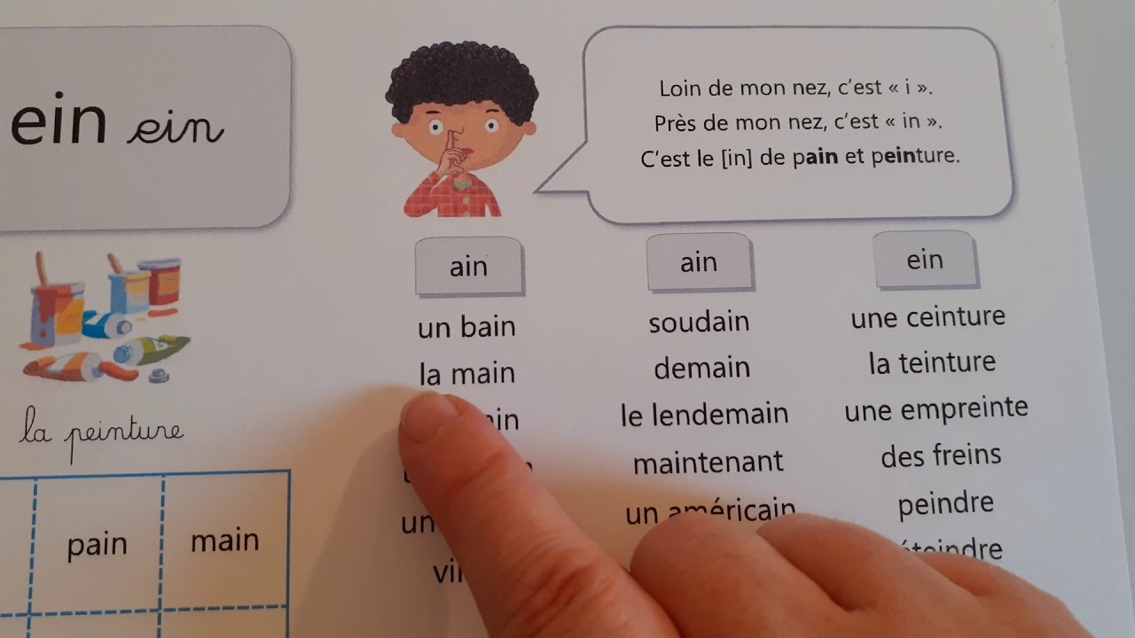 CP/CE1 : Lecture de la fiche sur le son [in]