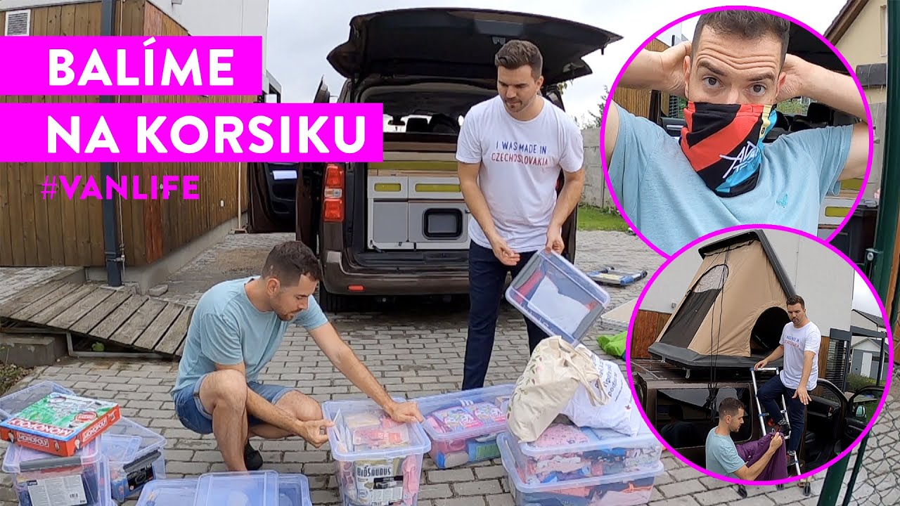 Dva tátové: Balíme na dva týdny kempování v autě. Směr Korsika!